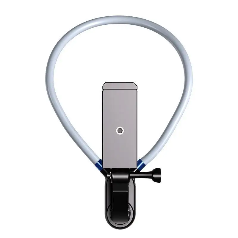 

180° Rotatable Neck Mount Phone Clip Hands Free Phone Holder for Motorcycle Car Bicycle