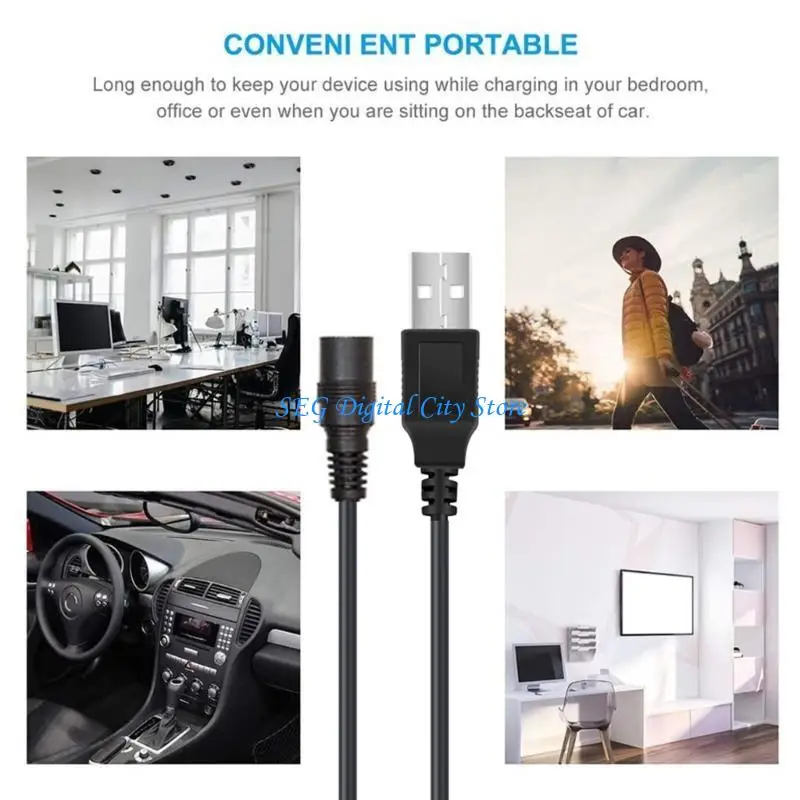 

U75B Usb 5V to DC5.5x2.1mm Charging Adapter for Phones Tablets Game Consoles Routers