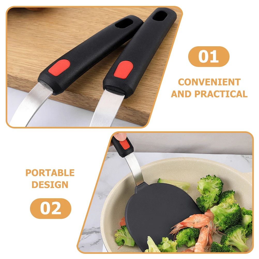 

1 Turner Set Reusable Kitchen Slotted Spatula For Nonstick Pans Baking Tools Home Restaurant Use Gift Family Friends Silicone