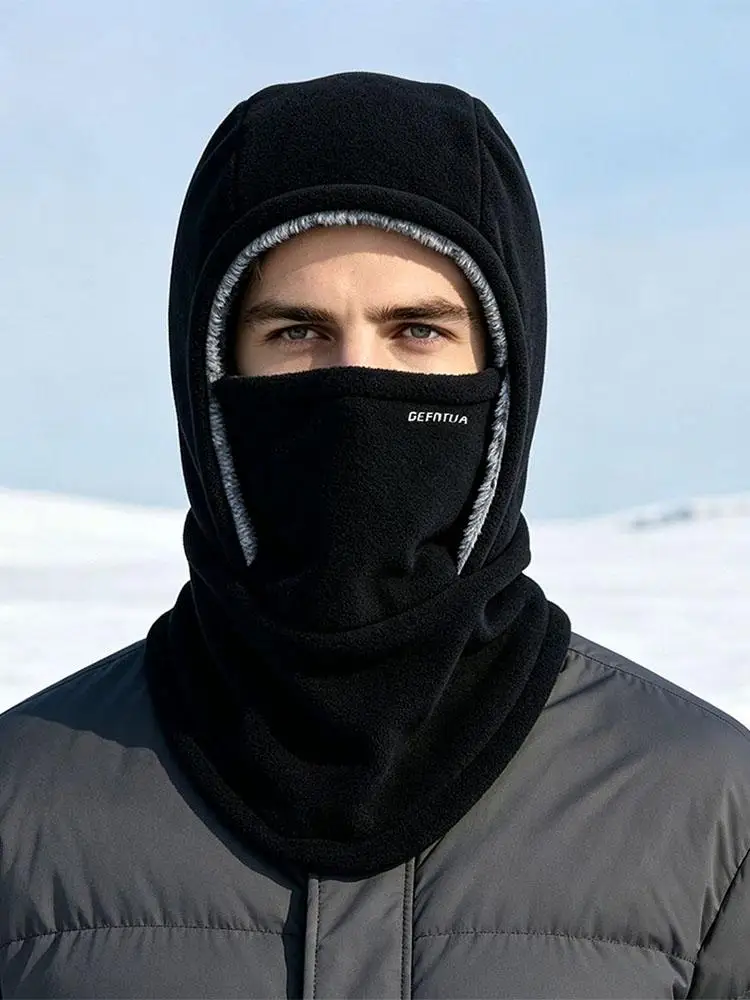 AliExpress NONE Winter Balaclava Thickened Warm Hat Windproof Face Mask Cycling Ski Mask Helmet Liner Neck Warmer For Men Outdoor Sports