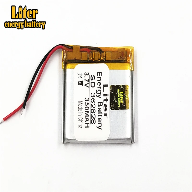 362828 3.7v 350mAh li-ion rechargeable 3.7v lithium Tablet polymer battery