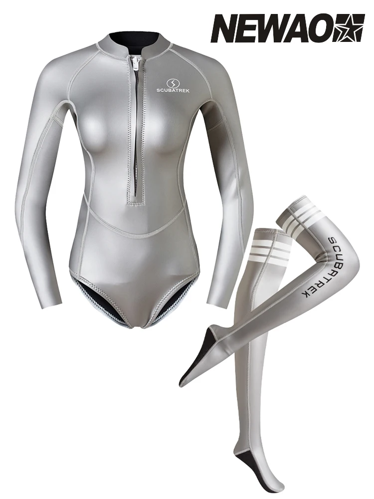 

Snorkeling swimsuit, jellyfish suit, freesuit, women's long sleeve, warm wetsuit, one-piece jellyfish, diving stockings