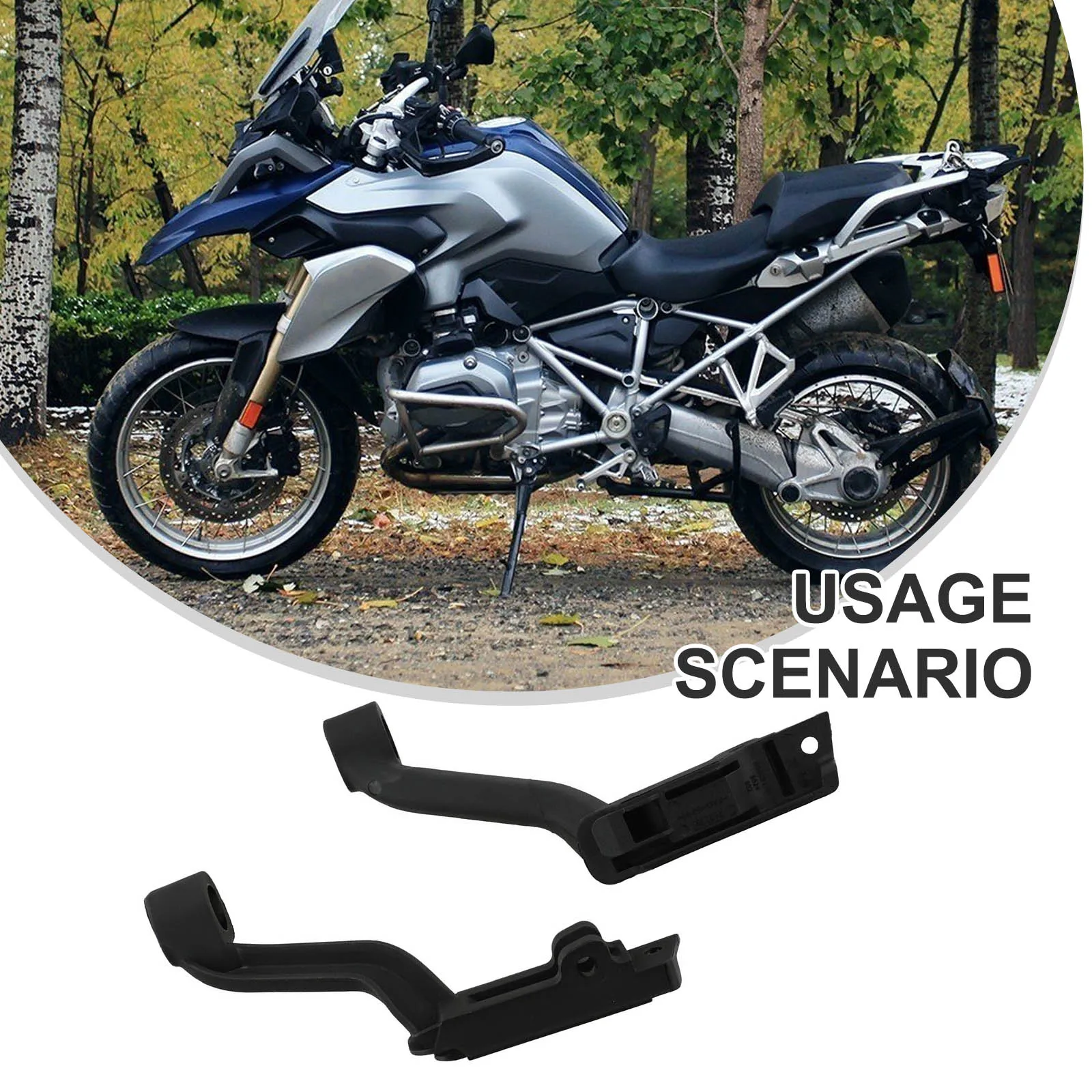 

Bracket Pair for Front Windshield on For BMW R1200GS LC 2013-2019 and R1200GS Adventure LC 2014-2019 Replaces OEM Style Fittings