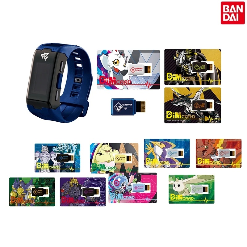 

Подлинный браслет Bandai Watch Life Digimon Adventure Dim Card, фигурки жизненно важных браслетов, аниме Be Sirius Ghost для мальчиков, игровые игрушки, подарки