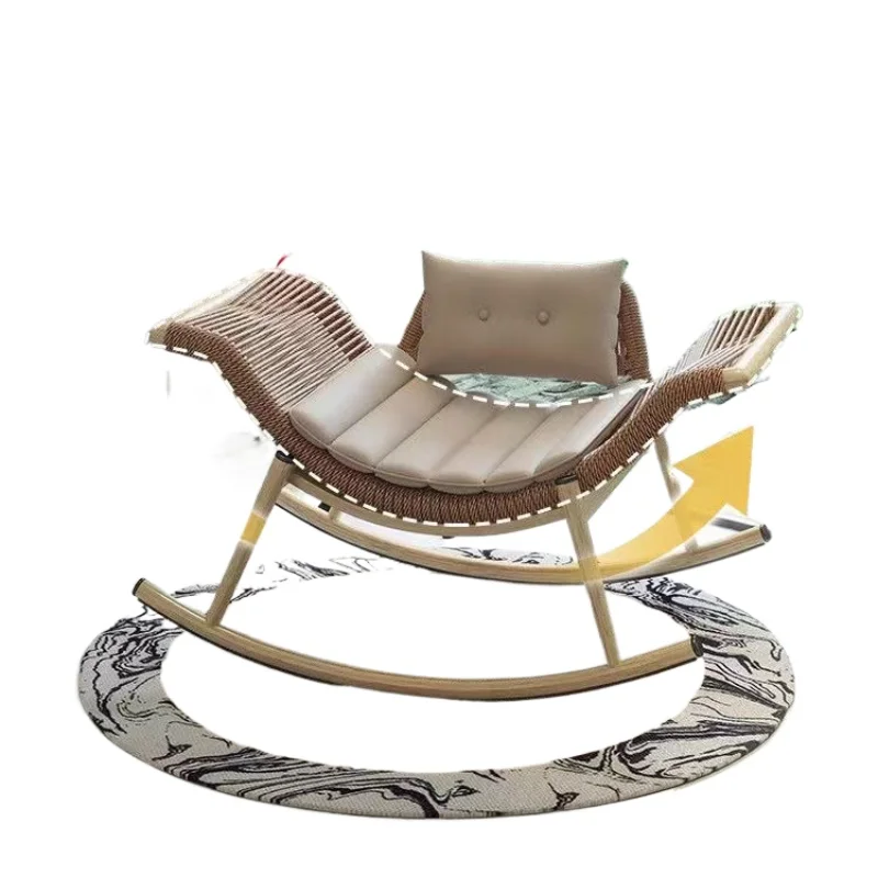 

Уличное кресло-качалка, кресло для отдыха, домашнее кресло-качалка для ленивого двора, ротанговое кресло