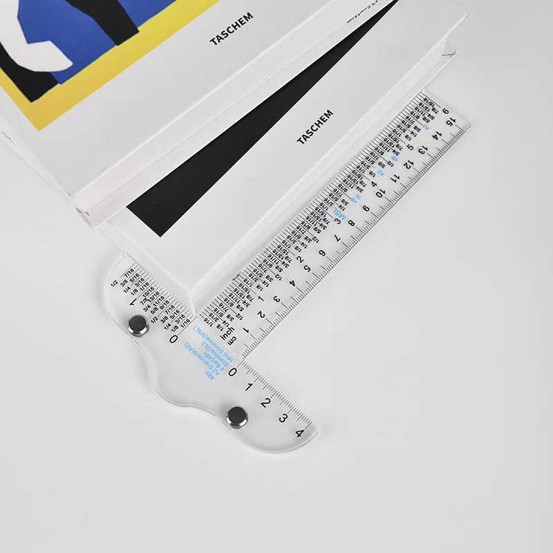 A 15-cm Engineering Drawing and Measuring T-square Made of Acrylic Material. It Is a Transparent Study Stationery Item