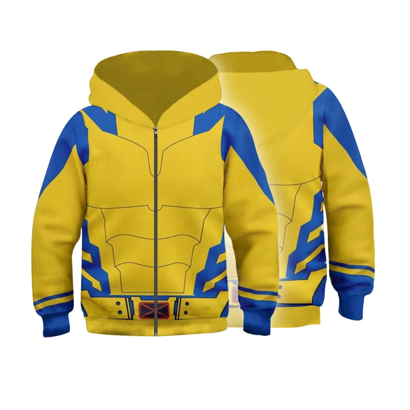 هوديس للأطفال بنين بنات ديدبول ولفيرين هوديي تأثيري خارقة البلوز مقنعين البلوز لعب الأدوار مجموعة زي سترة