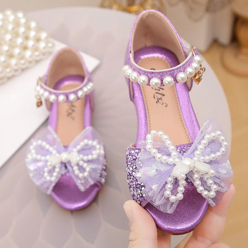 Summer Children's Girls Beach Sandals Flat Open-toe Princess Shoes Performance Dance Shoes Student Casual Fashion Kids Sandals