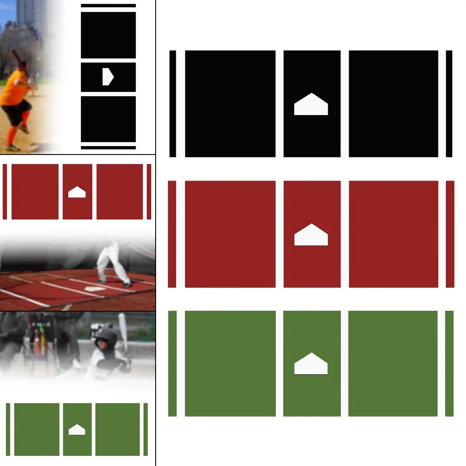 

Бейсбольный коврик для ударов, износостойкий для начинающих, друзей, детей и взрослых