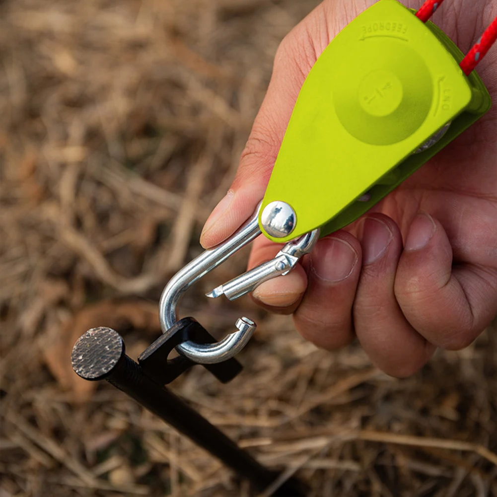 

Крепеж для веревки для палатки, регулируемый сверхмощный зажим для веревки, натяжение веревки для палатки, вешалка с храповым механизмом, аксессуары для кемпинга