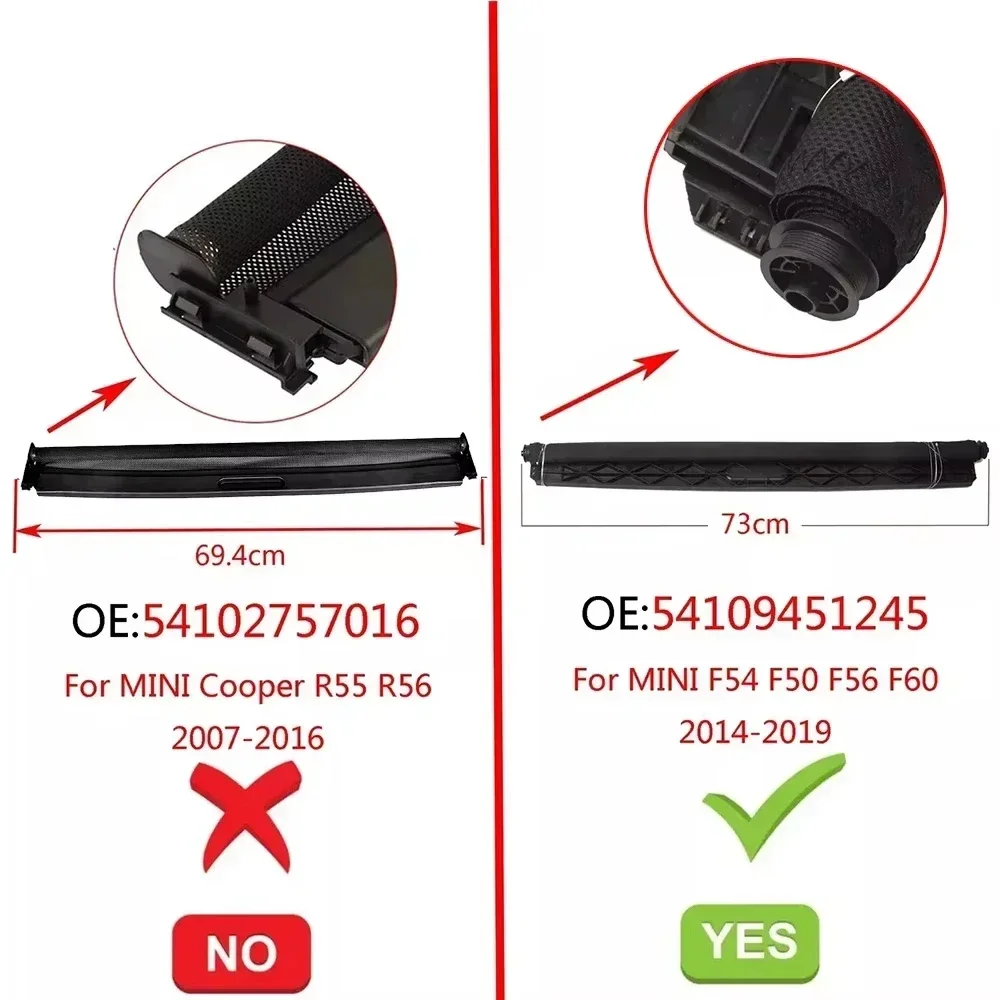 For Mini F55 F56 F60 F54 2014-2019 Countryman Clubman Cooper S One JCW Sunroof Sunshade Curtain Cover 54109451245 54107379618