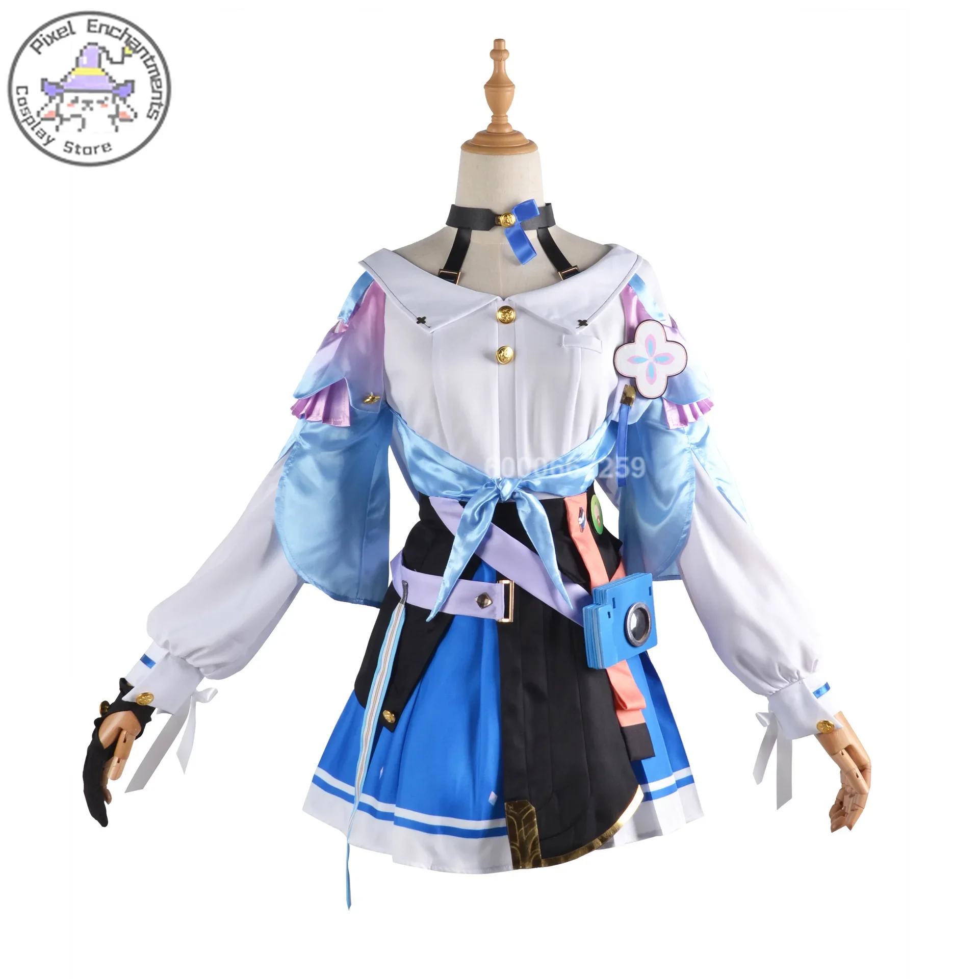 Honkai Star Rail Game March 7th Cosplay Costume Women Dress Wig Role Play Lolita Outfits for Anime Comic Con Event Full Set