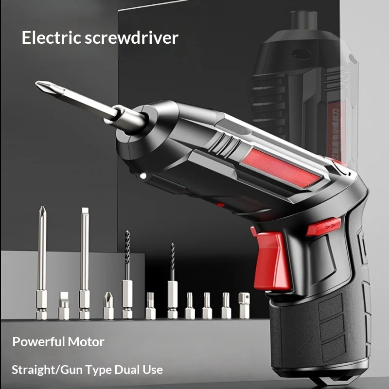 

Multifunctional Electric Screwdriver Set Rechargeable Small Household Cross Type Parafusadeira Destornillador Eléctrico Taladro