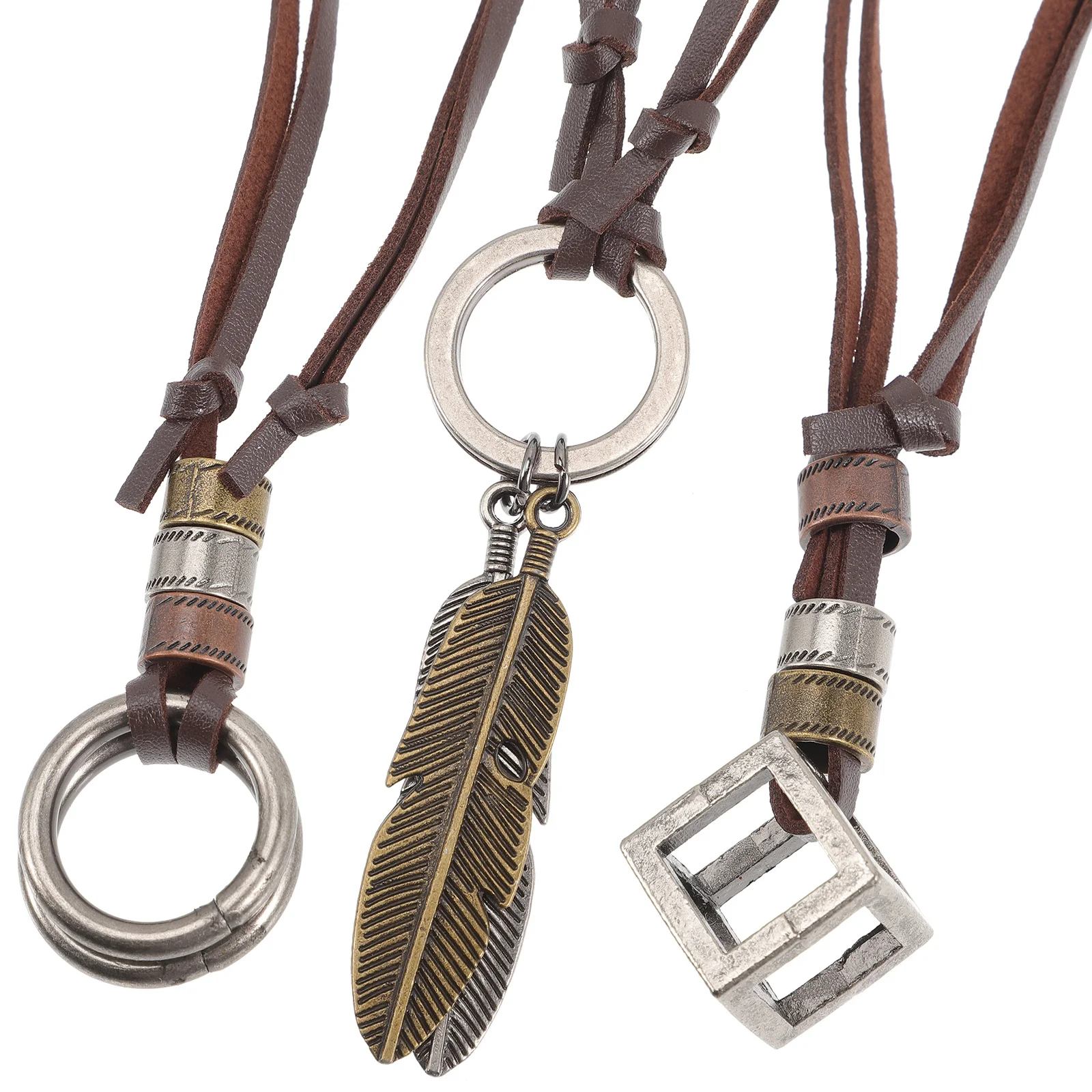 

3Pcs Necklace Cord Vintage Pendant Gift for Female Friends Family Halloween Christmas Birthday Festival