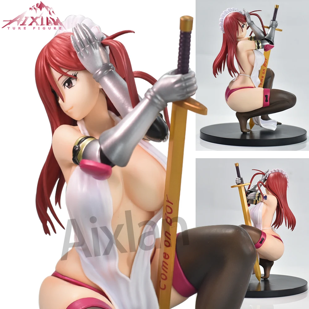 Aixlan Nsfw Figure Erza Scarlet 19cm Armor Sexy Girl PVC Action Figure Amine Adult Anime Girl Statue Collectible Figurine