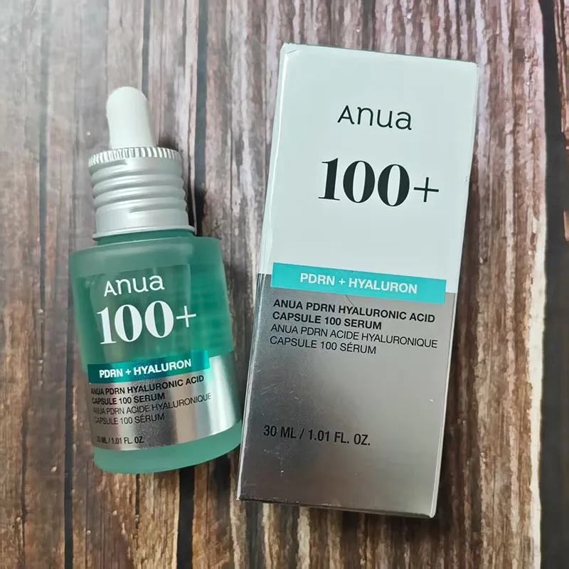 Koreaanse ANUA PDRN Essence Hyaluronzuur Capsule 100 Serum Blauw Stralend Gezichtserum, Lichtgewicht Diep Hydraterende Huidverzorgingsproducten