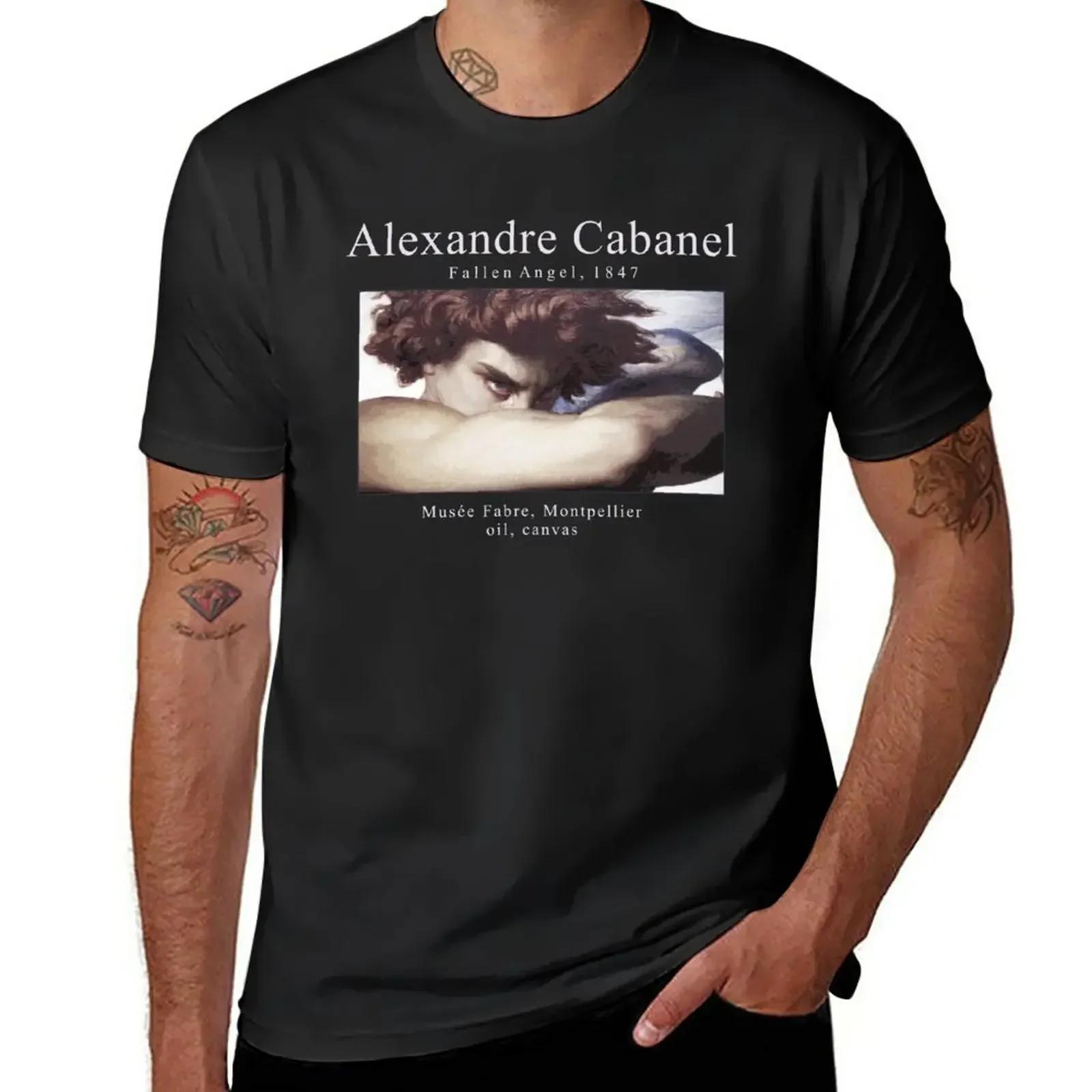 Dark Academia - Alexandre Cabanel - Fallen Angel T-Shirt sublime anime quick-drying shirts graphic men t shirt