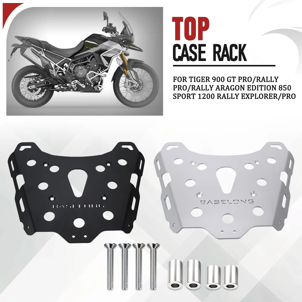 For Tiger 900 GT Pro/Rally Pro/RALLY ARAGON EDITION 850 Sport 1200 RALLY EXPLORER/PRO Rear Luggage Rack Top Case Mount Plate