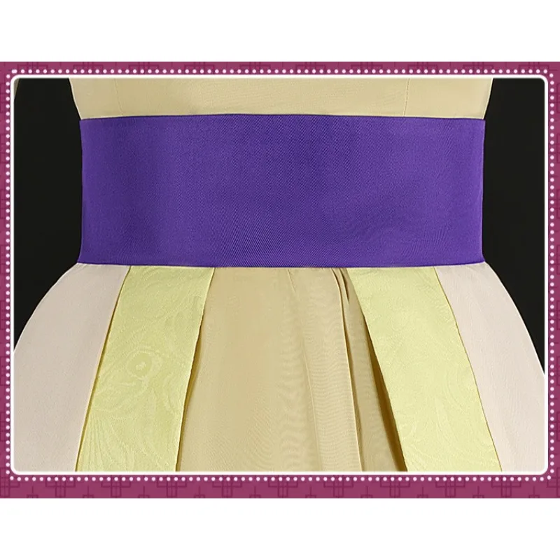 Maomao Cosplay Costume Yellow Hanfu Long Dress Accessories Full Set for Women Role Play Halloween Anime Party Outfits