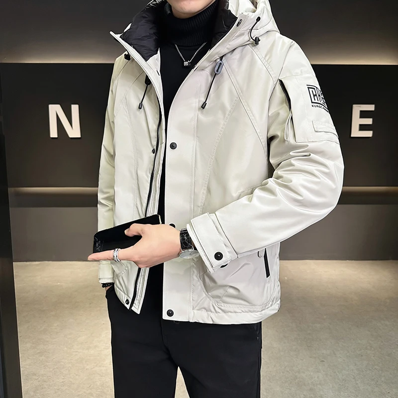 2024 autumn and winter new stand collar white duck down jacket