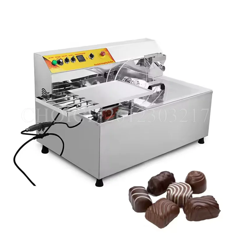 Semi-Automatic 25L Chocolate Tempering Machine with Vibrating Vibration Table Chocolate Making Machine Automatic High Quality