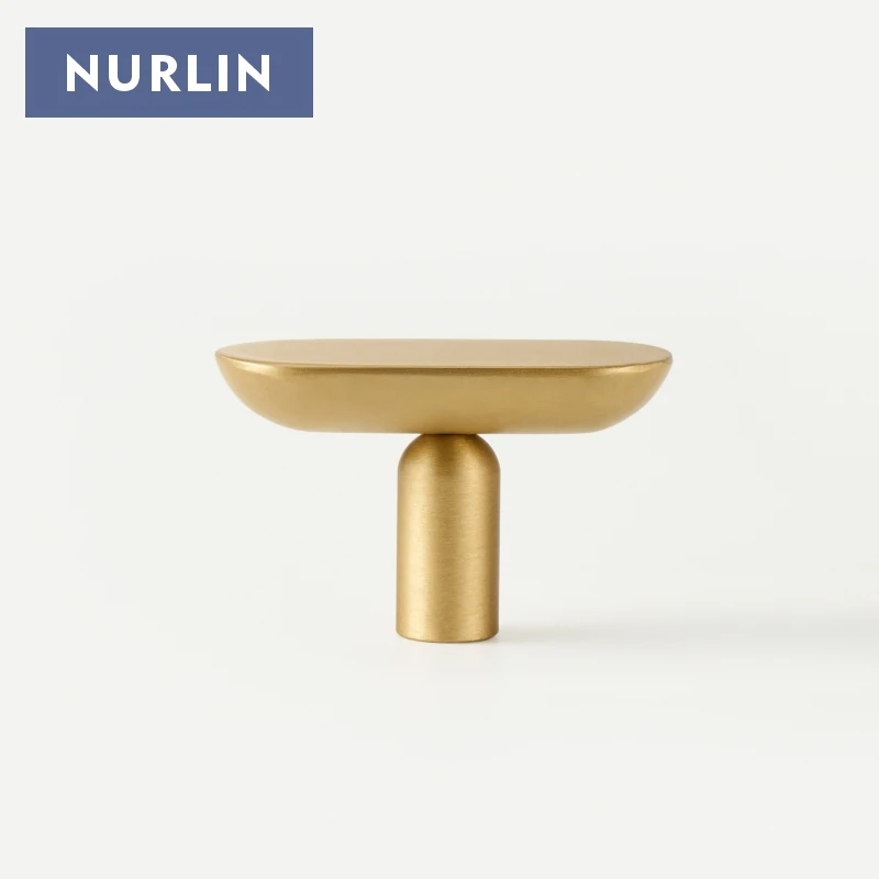 Nurlin massives Messing, schlicht, minimalistisch, italienisches modernes Design, Schrankschubladen, T-Griff, verlängerter Kleiderschrank, Schranktürgriff, CH108