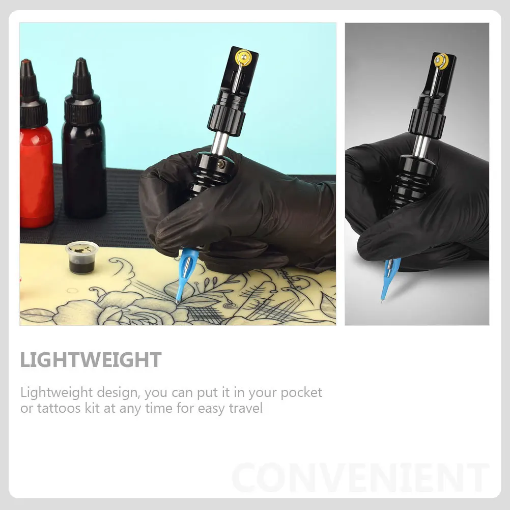 

1 комплект, многофункциональная подставка для ручек для татуировок, стартовый набор для татуировки «сделай сам», компактный дизайн для практики, профессиональный боди-арт