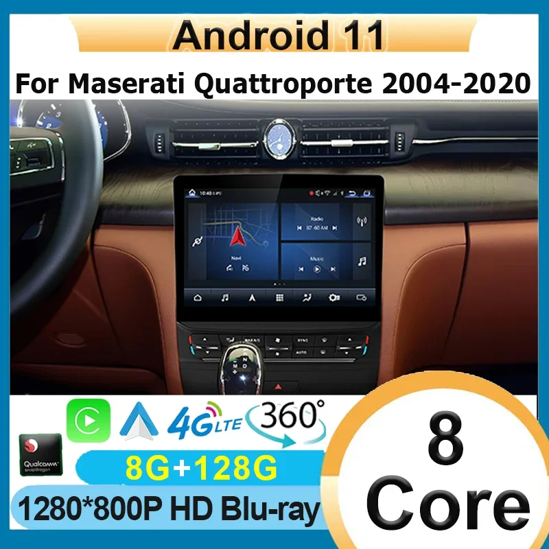 

Stereo Receiver Radio for Maserati Quattroporte 2013-2020 10.26" Qualcomm Android 11 Car Multimedia Player with 4G Auto Carplay