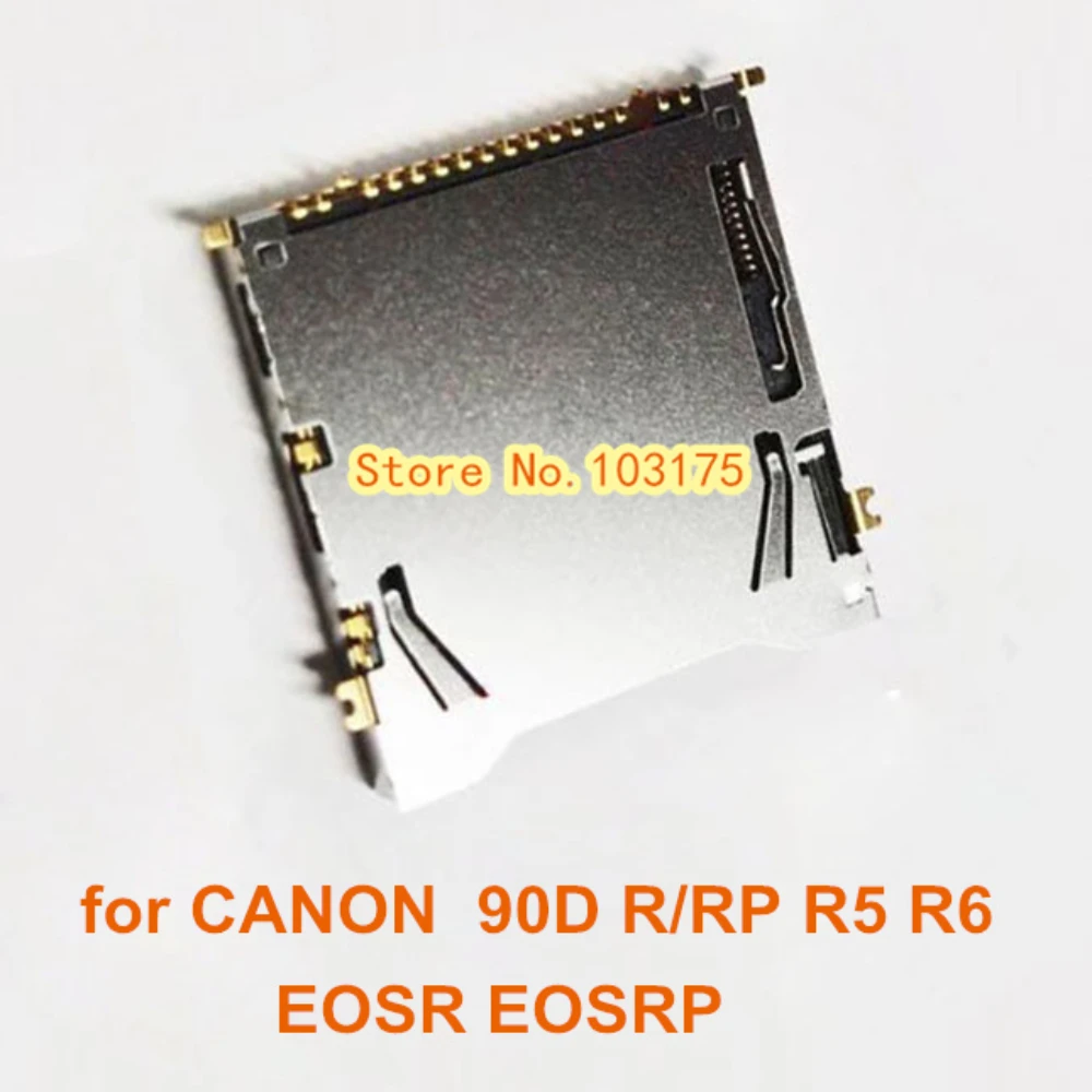 New Original SD Memory Card Slot For Canon EOSR EOSRP EOS 90D R/RP R5 R6 Camera Repair Part