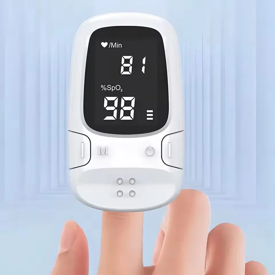 IDEABEL High Precision Health Portable Mini Finger Pulse Oximeter Blood Oxygen Saturation SpO2 Oximetro Oxymeter for Home