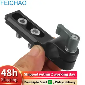 Penjepit Batang Standar Lubang Tunggal 15mm dengan Rel Pengaman NATO 1/4 Sekrup Rilis Cepat Universal untuk Pegangan Atas Rig Sangkar Kamera DSLR 10 penjualan terbaik penjepit batang 15mm - №