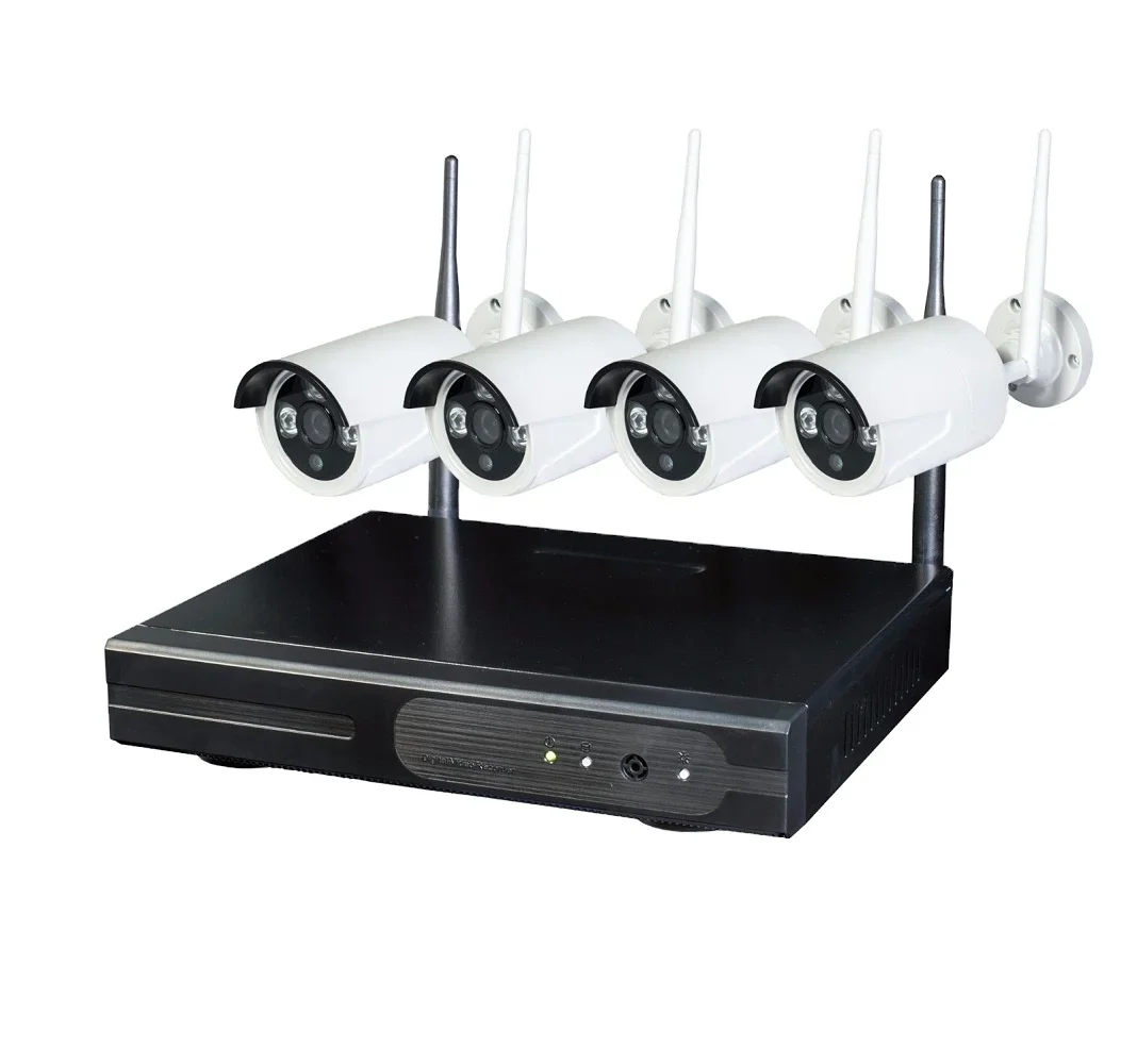 12V 4ch 8ch 3MP 5MP Kit NVR inalámbrico P2P interior exterior IR visión nocturna cámara IP de seguridad WIFI sistema CCTV