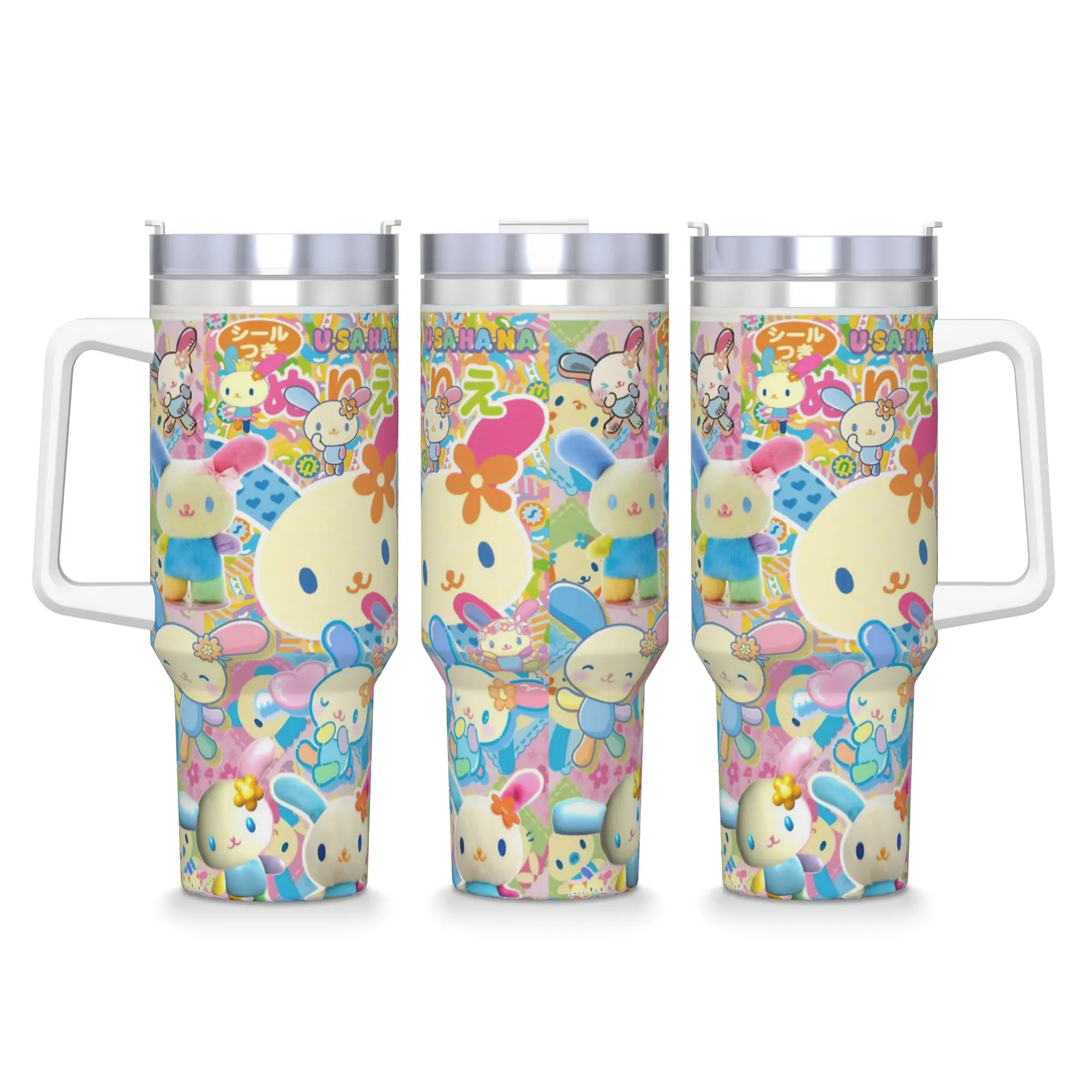

Kawaii Usahana Cartoon Tumbler Hot Drinks Water Bottle Keep Heat Stainless Steel Thermal Cups Custom Travel Mugs Cup