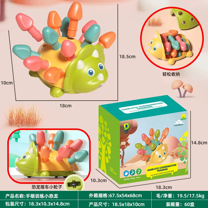 Umweltfreundliches sensorisches Babyspielzeug, Montessori-Babyspielzeug, Zugschnur, Fangen, frühes Lernspielzeug für Kinder