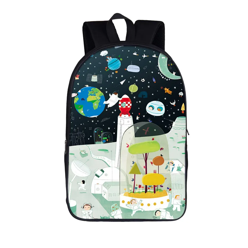 Astronaut Spaceship Backpack for Teenager Boys Girls Laptop Daypack Children School Bookpacks Women Men Casual Travel Backpack