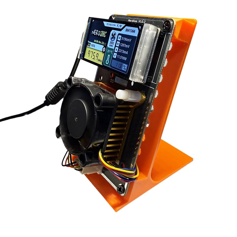 

Classic-Upgraded Nerdaxe Nerdminer Miner 500Gh/S Solo Lottery BTC Miner BM1366 ASIC Chip Bitaxe Lottery Mining Miner US PLUG
