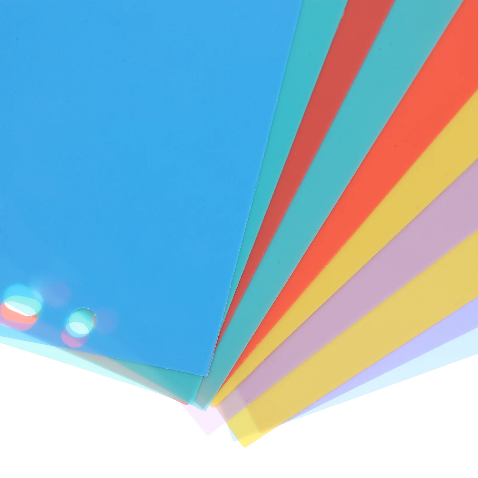 

10pcs Index Tabs Plastic Binder Dividers Multicolor Page Divider For School Office Home Pp Material Section Notebook