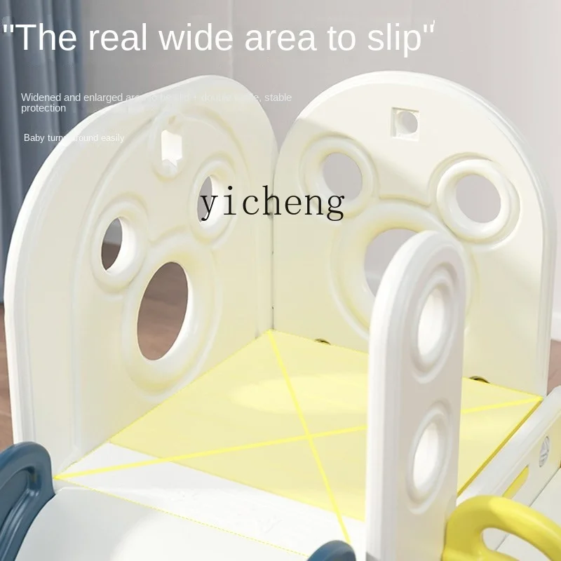 YY Indoor Small Swing and Slides Plastic Baby Slide Folding Household Three-in-One