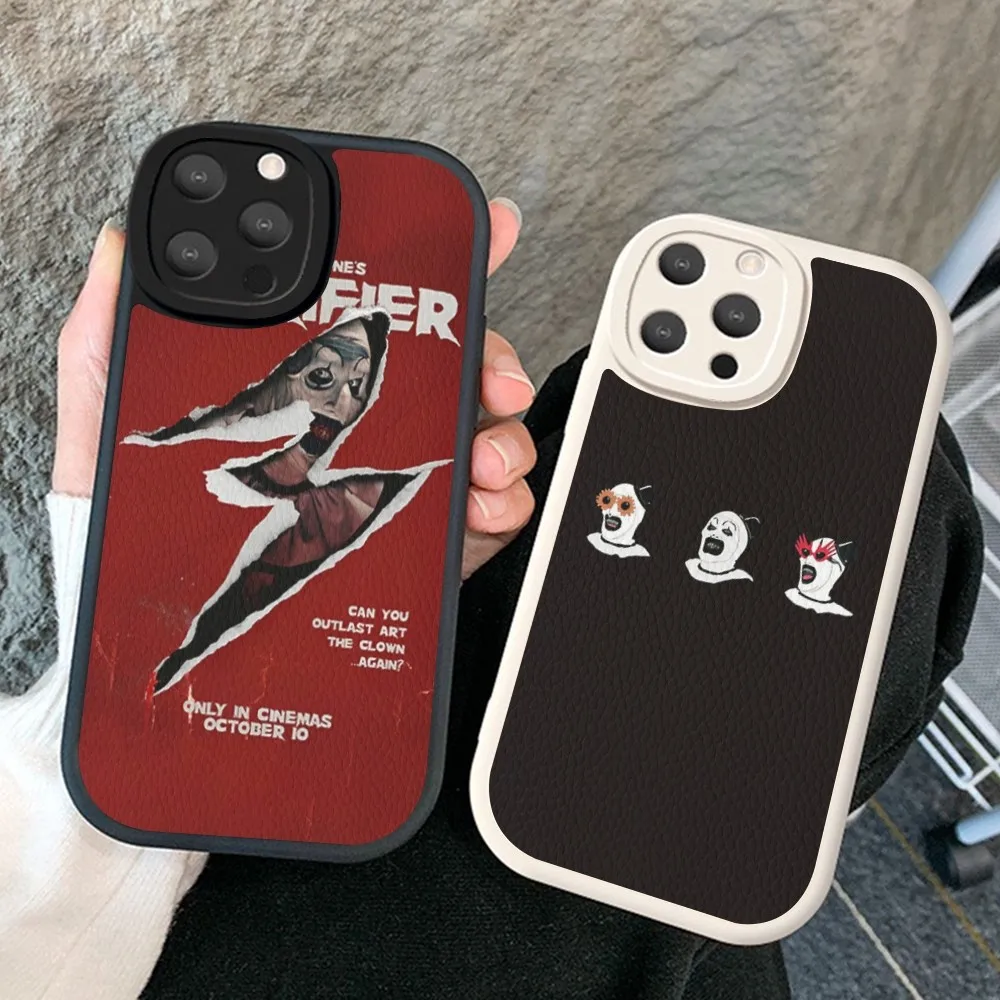 Horror Movie T-Terrifier Phone Case Hard Leather For IPhone 16 15 14 13 12 Mini 11 14 Pro Max Xs X Xr 7 8 Plus Fundas