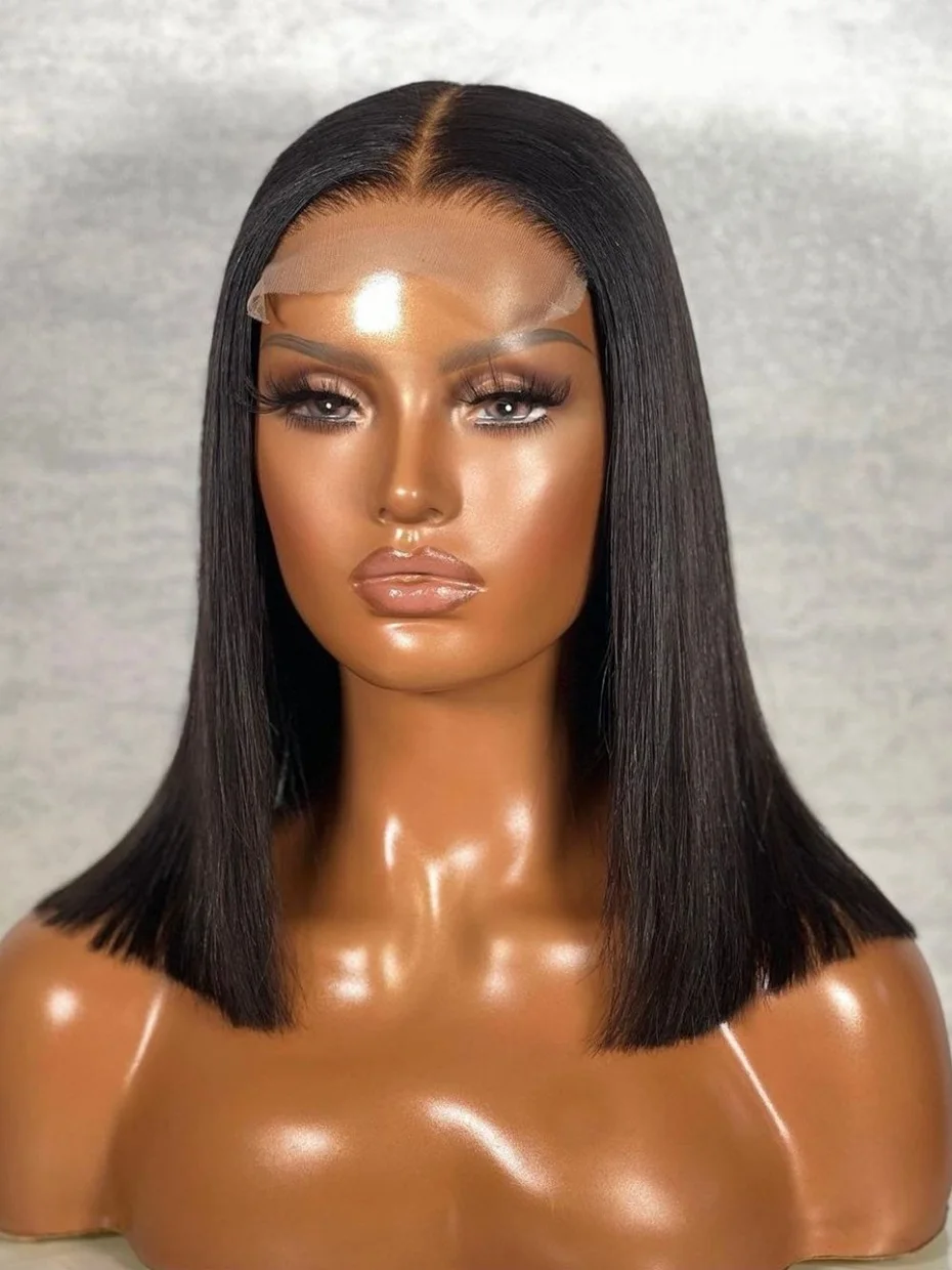 2x6 5x5 سوبر مزدوج تعادل الدانتيل إغلاق شعر مستعار شعر الإنسان الخام الفيتنامية 250% بوب ارتداء والذهاب غلويليس باروكة من شعر طبيعي العظام مستقيم #5