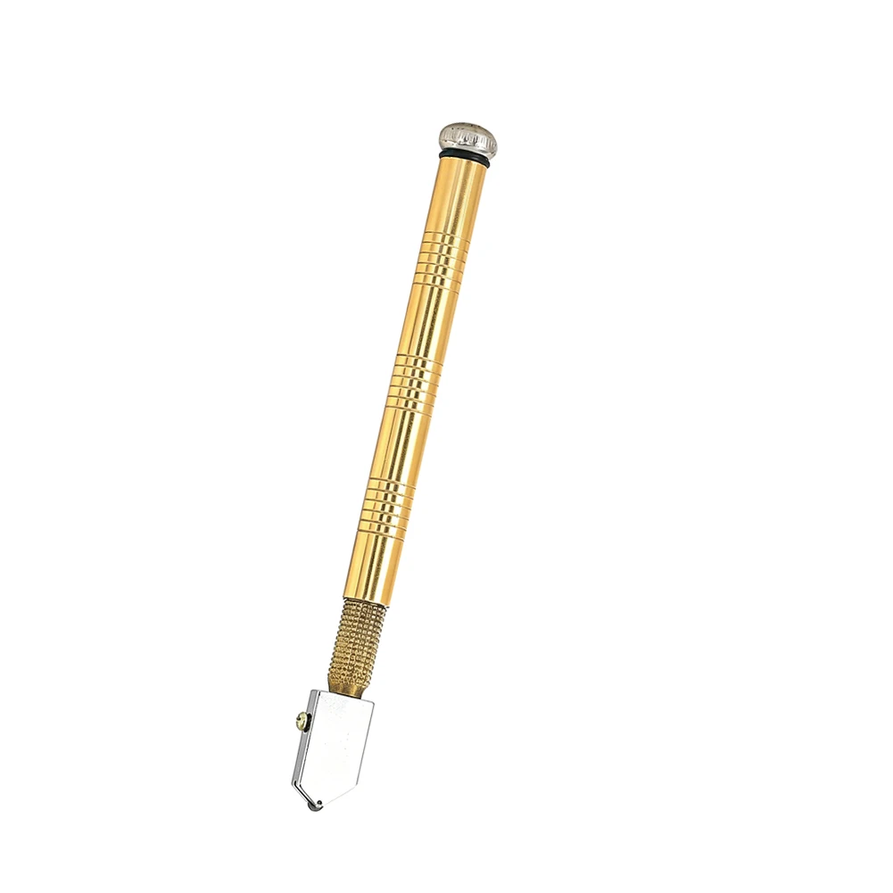 Glass Cutter Tool Diamond Cutting Wheel Gold Metal Handle For Glass Tile Mirror Cutting Professional DIY Tool Gift For Men 5