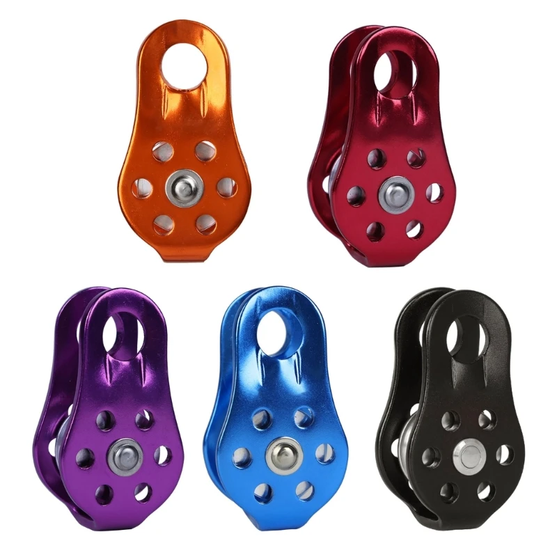 

20KN Climbing Fixed Plate Small Pulley Aluminum Alloy Single Pulley Enduring