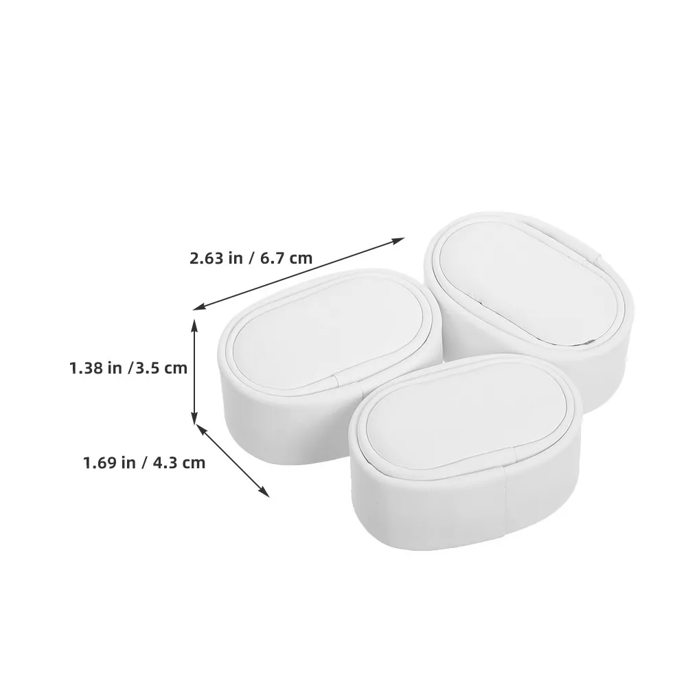 4Pcs Watch Winder Pillow White PU Sponge Cushion Small Watch Display Holder Replacement Case Bracelets Jewelry Storage Organizer view 4