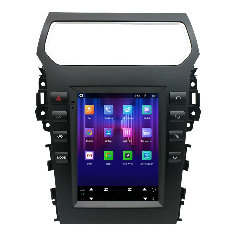 For Ford Explorer 2011-2019 Android Car DVD Radio Audio Player  With Car GPS Navigation