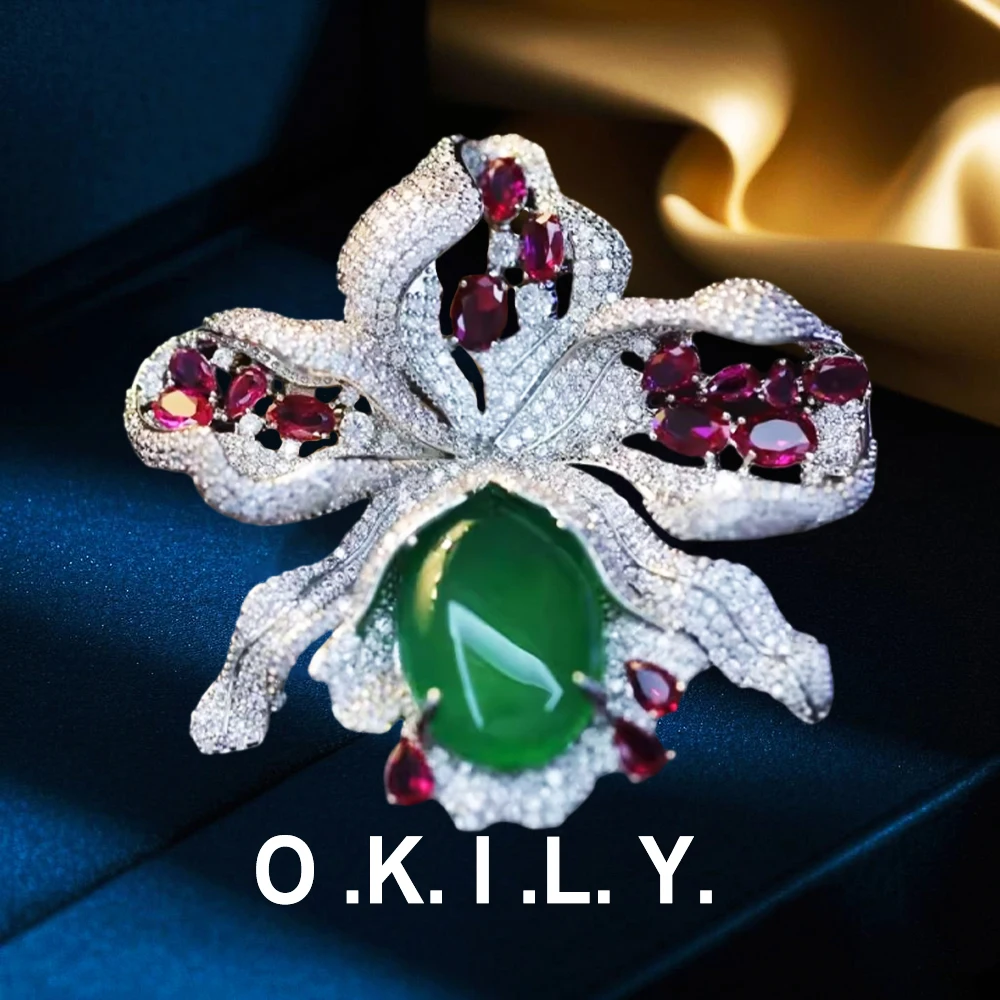 OKILY Роскошная брошь с циркон – обзор и цена Supply Florist