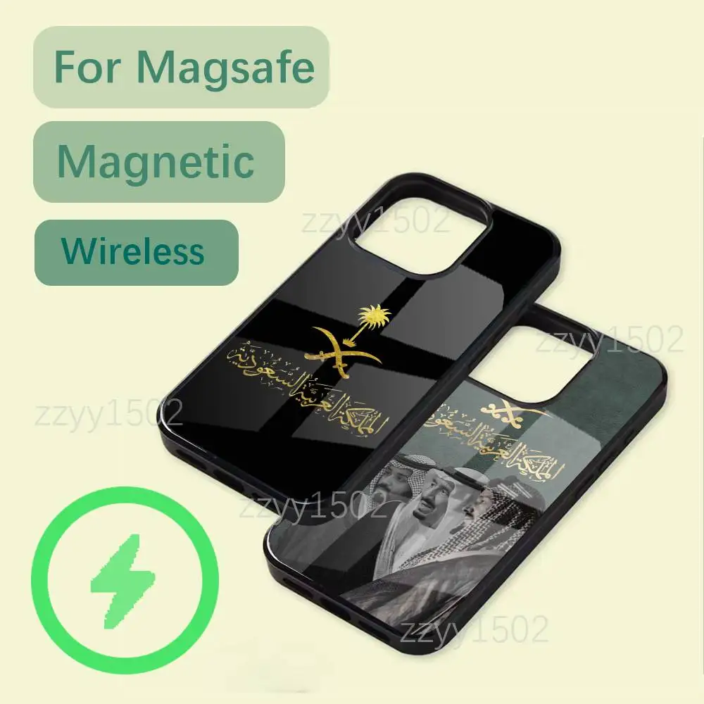 

Kingdom Of Saudi Arabia Flag Phone Case For iPhone 17,16,15,14,13,12,11,Pro,Max,Plus,Mini,SE4,E Magsafe Wireless Charging