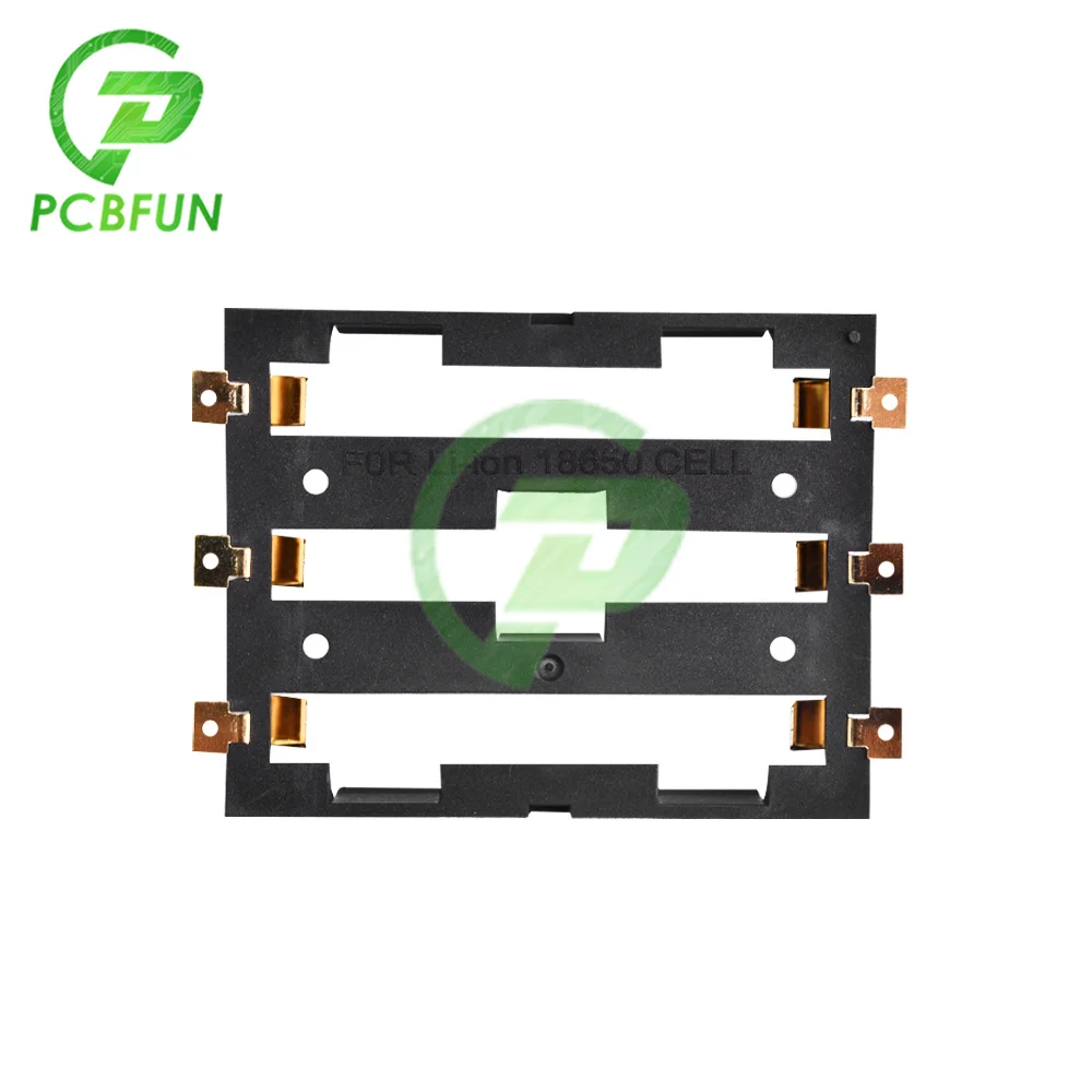 Caja de soporte de batería SMT recargable, contenedor de almacenamiento, Banco de energía con pines de bronce, 1/2/3/4x18650