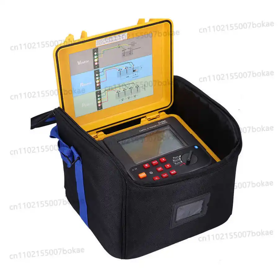 ETCR3100C Earth Resistance Meter Soil Resistivity Multimeter Short Circuit Tester 0.00-30.00kΩ Soil Resistivity  0.00-9000kΩ
