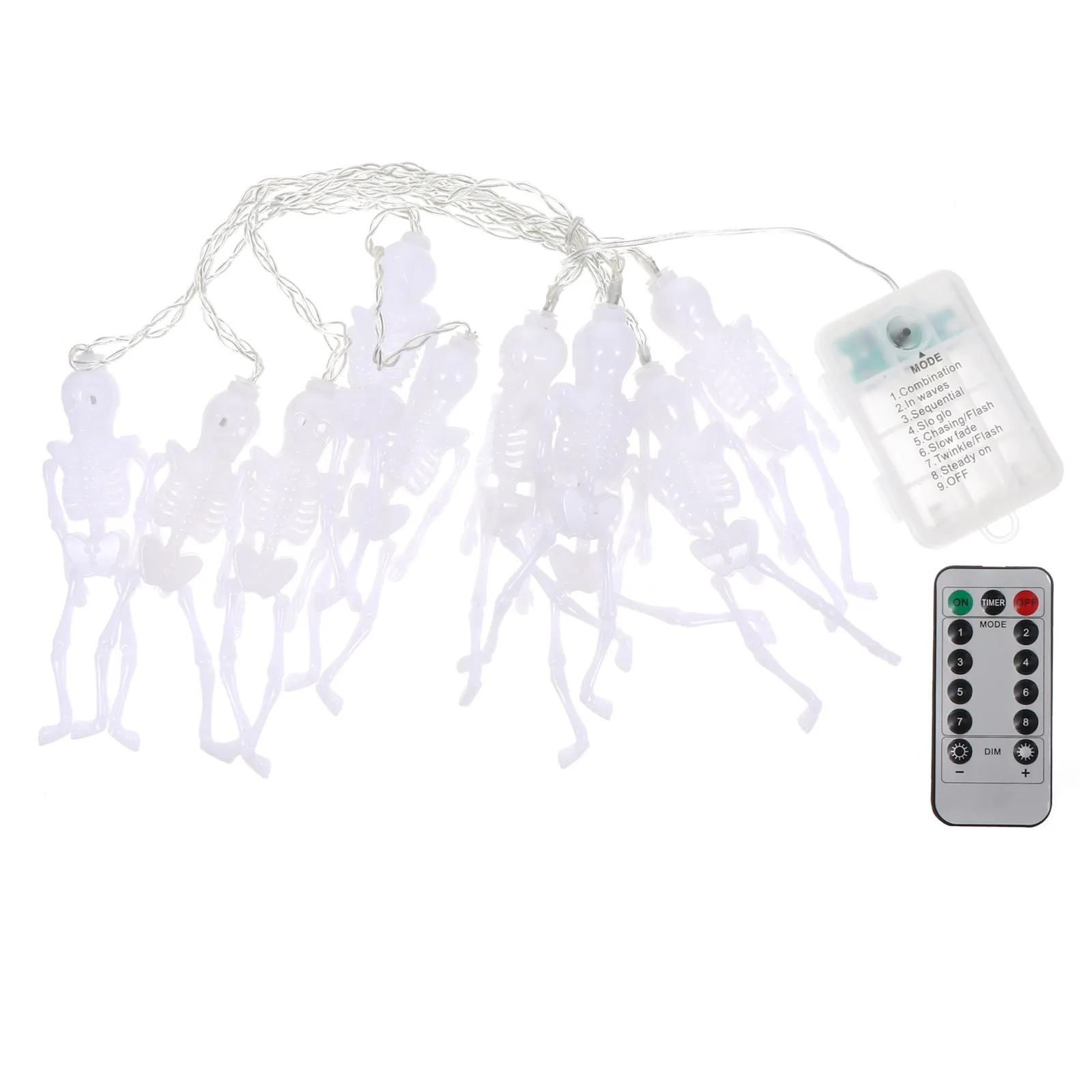 Skull St Lights Halloween Decorations Unique Indoor White Lamp String String Lamp Energy Saving High