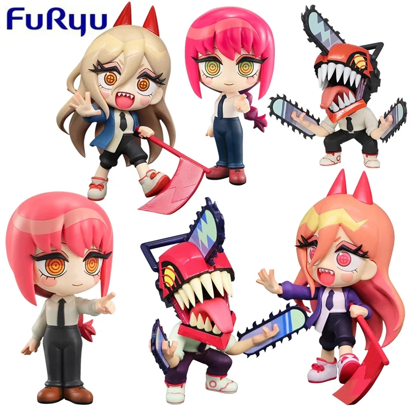 

FuRyu натуральная TOONIZE Chainsaw Man Power Denji Makima ПВХ Q версия аниме фигурка игрушка модель кукла украшение для рабочего стола подарок